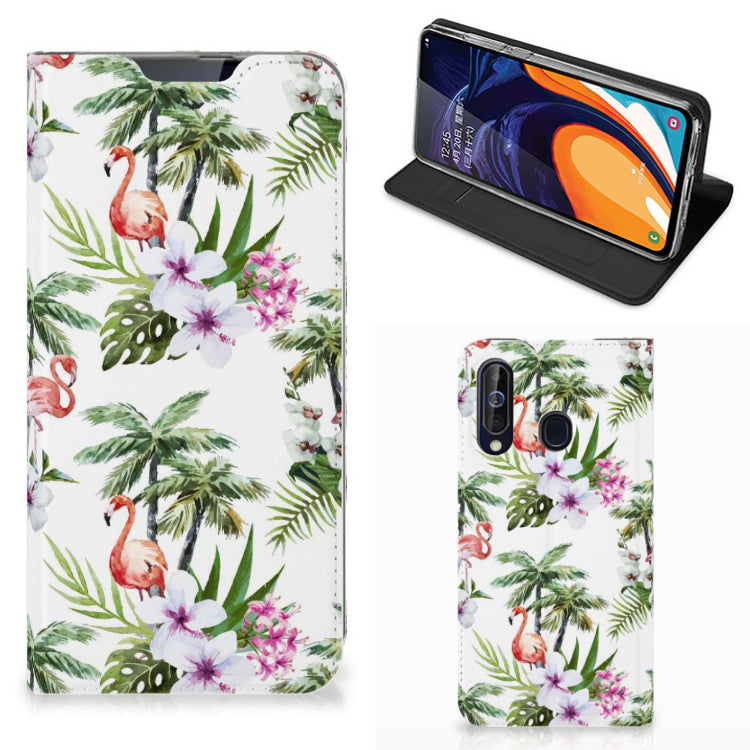 Samsung Galaxy A60 Hoesje maken Flamingo Palms