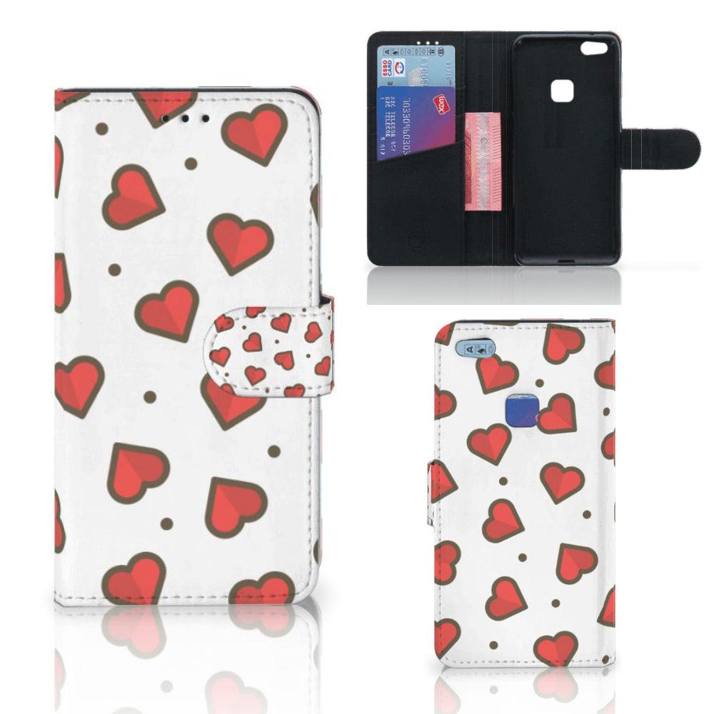 Huawei P10 Lite Telefoon Hoesje Hearts