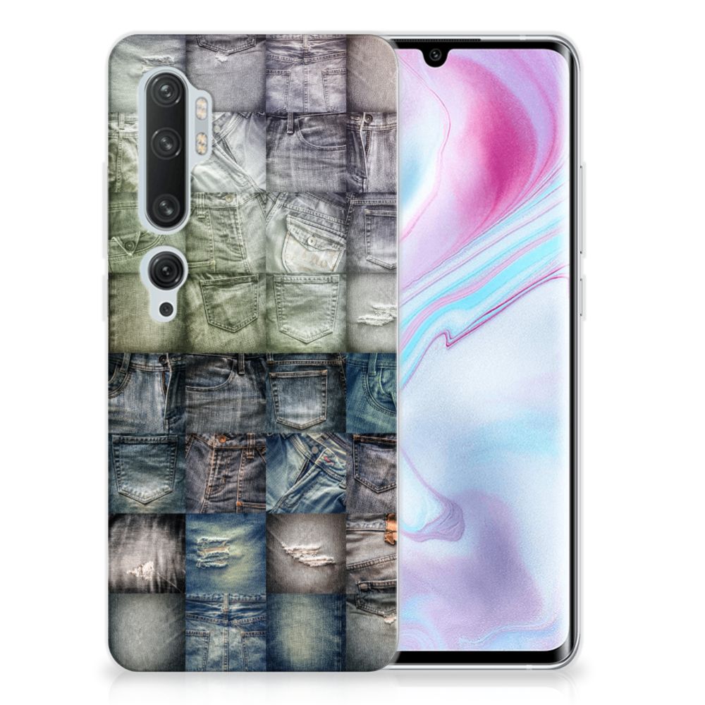 Silicone Back Cover Xiaomi Mi Note 10 Pro Spijkerbroeken B2C Telecom