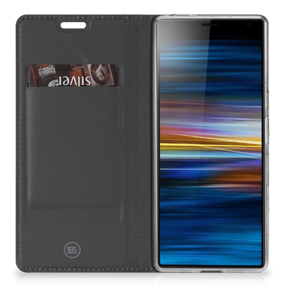 Sony Xperia 10 Flip Style Cover Donut Roze