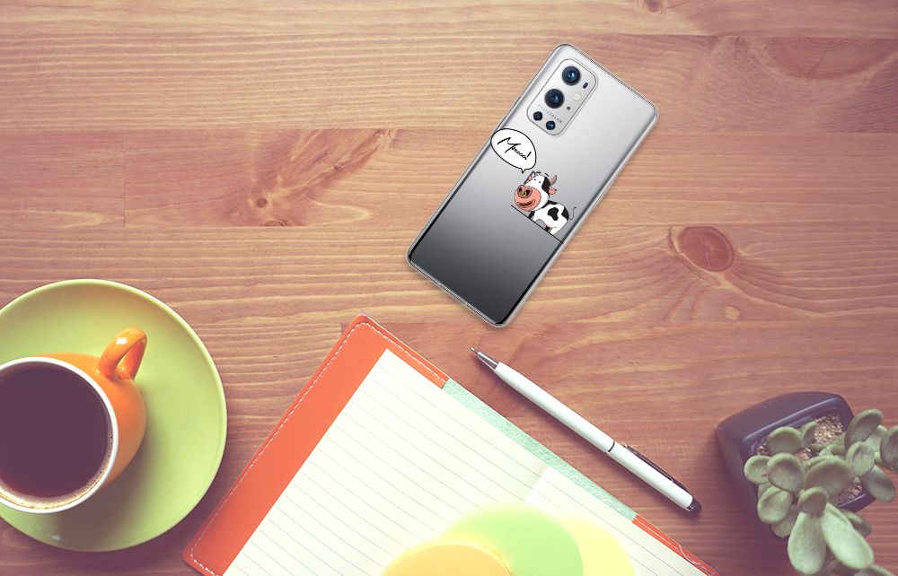 OnePlus 9 Pro Telefoonhoesje met Naam Cow B2C Telecom