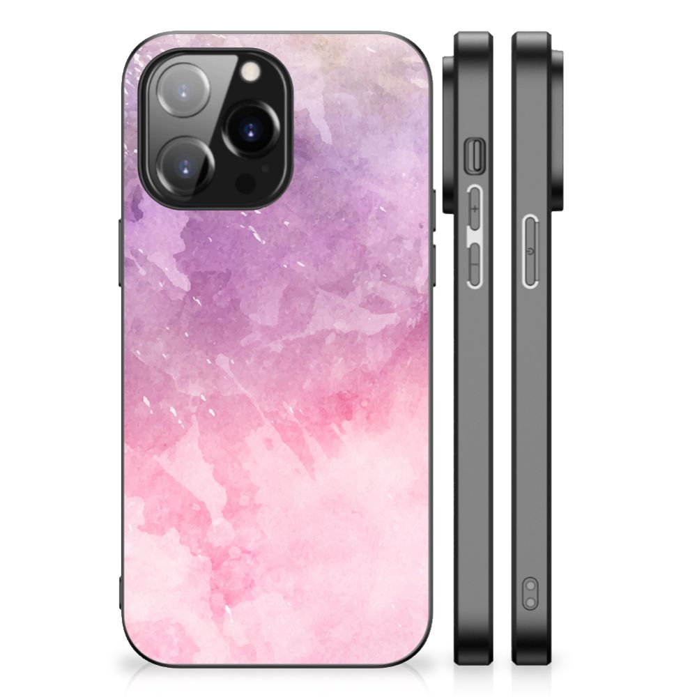 Kleurrijke Telefoonhoesje iPhone 14 Pro Max Pink Purple Paint