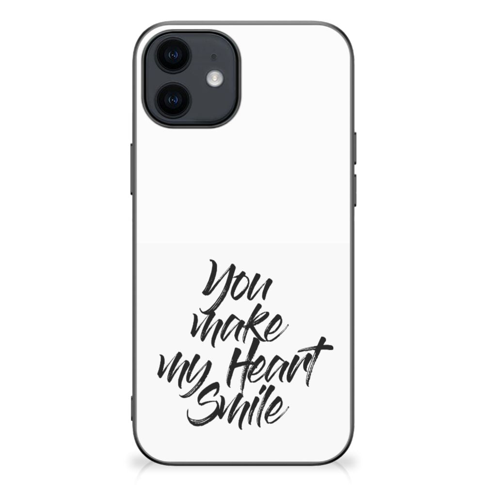 iPhone 12 Pro | 12 (6.1") Hoesje met Quotes Heart Smile B2C Telecom