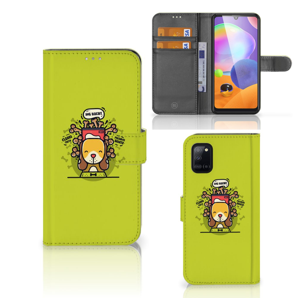 Samsung Galaxy A31 Leuk Hoesje Doggy Biscuit