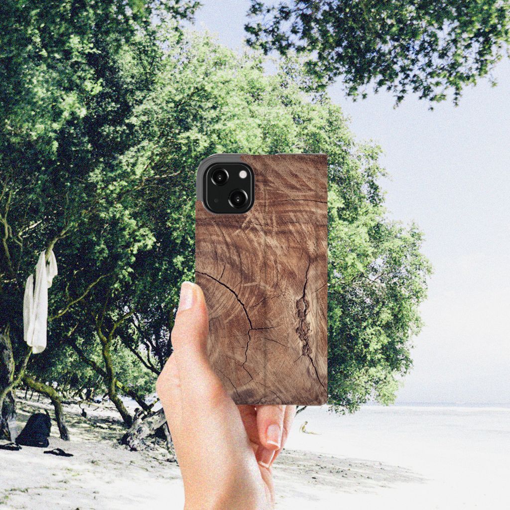 iPhone 13 Book Wallet Case Tree Trunk