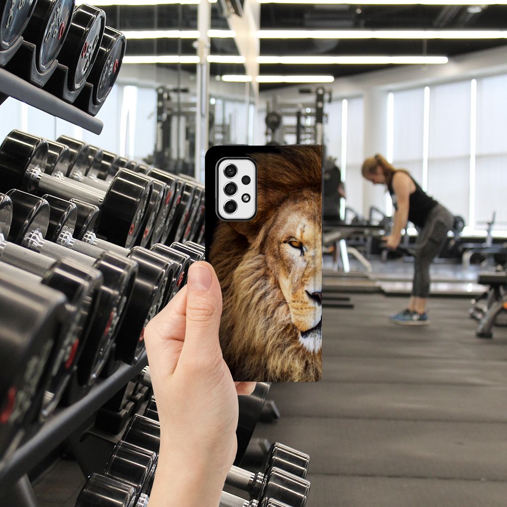 Samsung Galaxy A73 Hoesje maken Leeuw - B2C Telecom