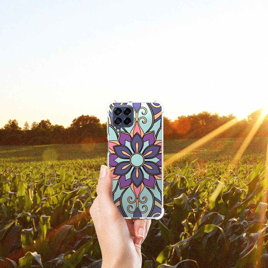 Samsung Galaxy M53 Case Purple Flower B2C Telecom