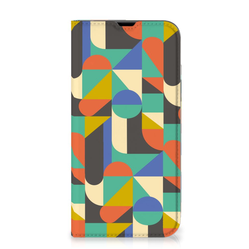 iPhone 13 Pro Max Hoesje met Magneet Funky Retro - B2C Telecom