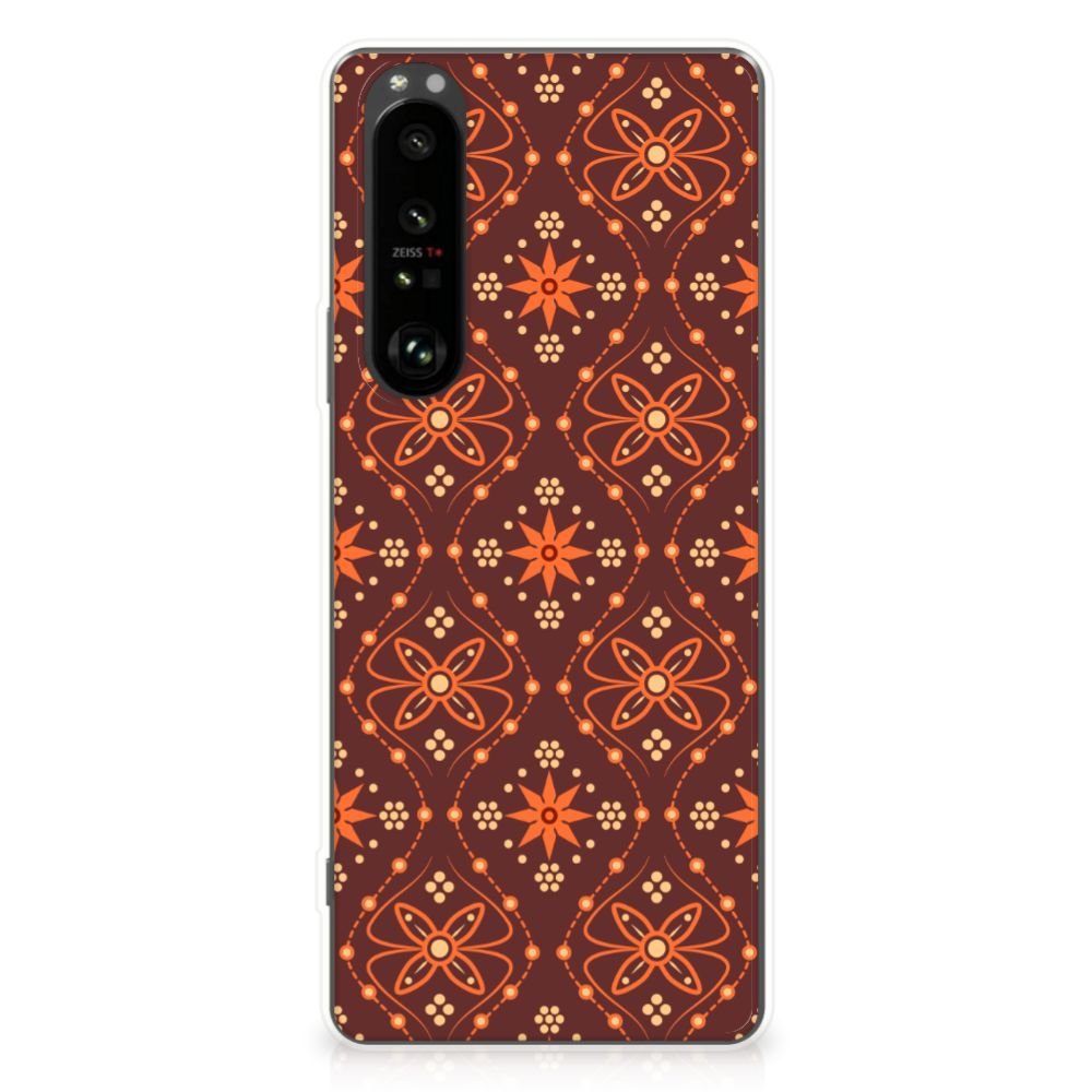 Sony Xperia 1 III TPU bumper Batik Brown B2C Telecom