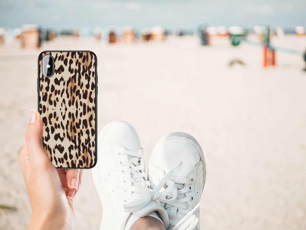 iPhone X | Xs Dierenprint Telefoonhoesje Leopard B2C Telecom