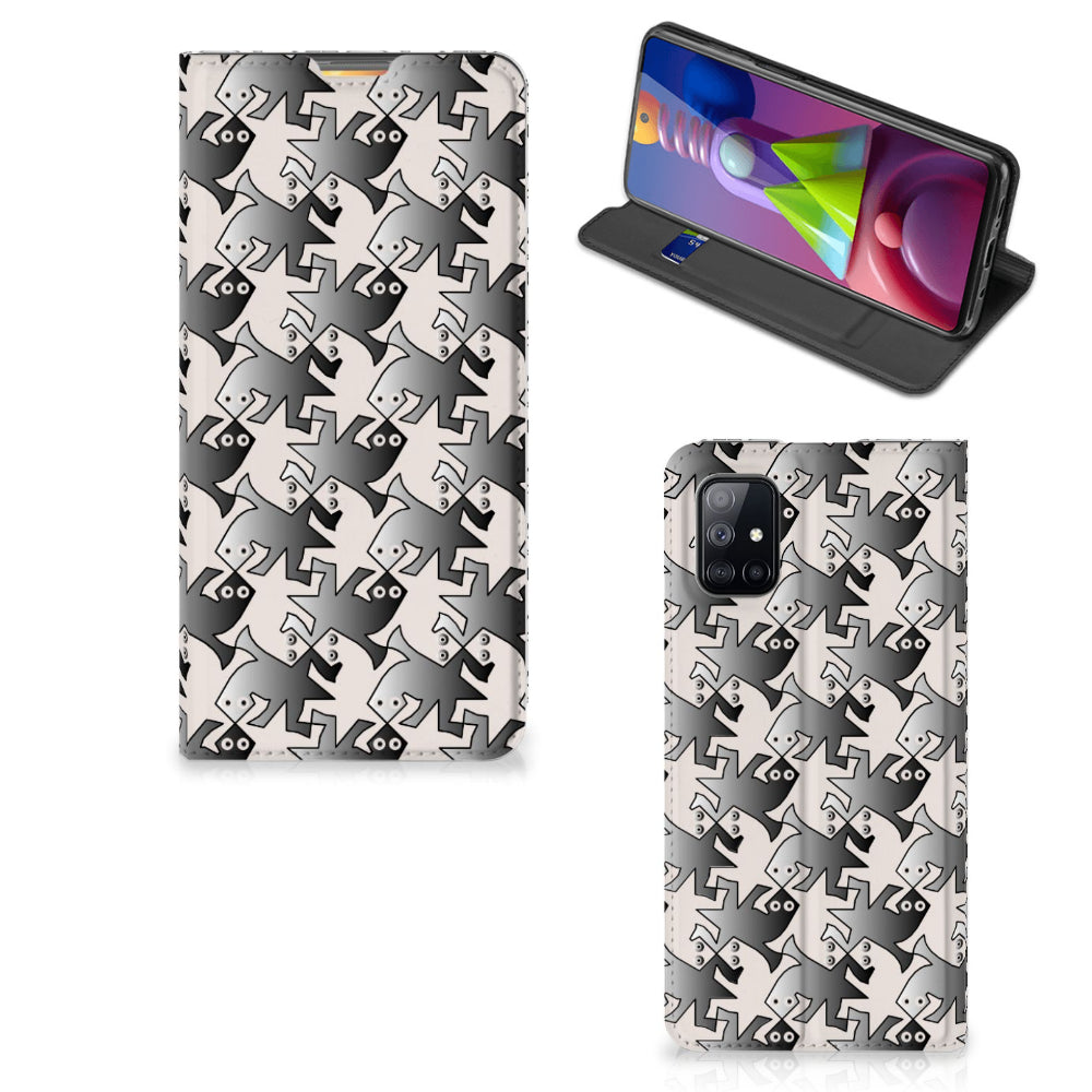Samsung Galaxy M51 Hoesje maken Salamander Grey