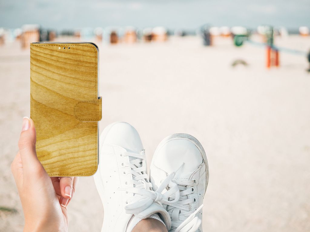 Motorola Moto G7 | G7 Plus Book Style Case Licht Hout
