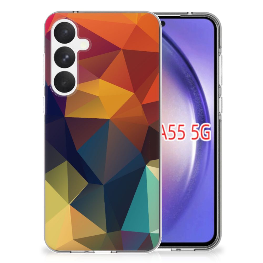 Samsung Galaxy A55 TPU Hoesje Polygon Color