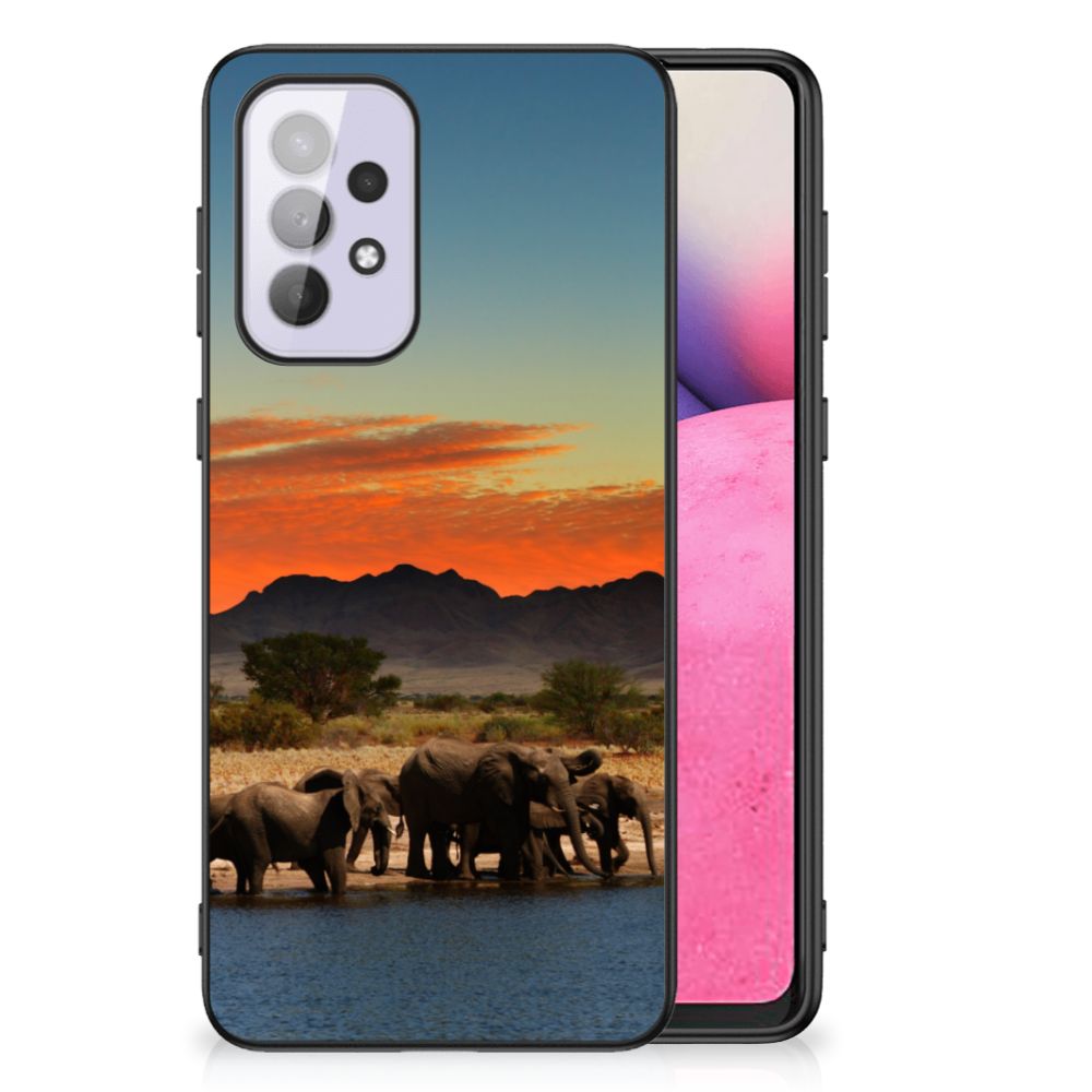 Samsung Galaxy A33 5G Dierenprint Telefoonhoesje Olifanten