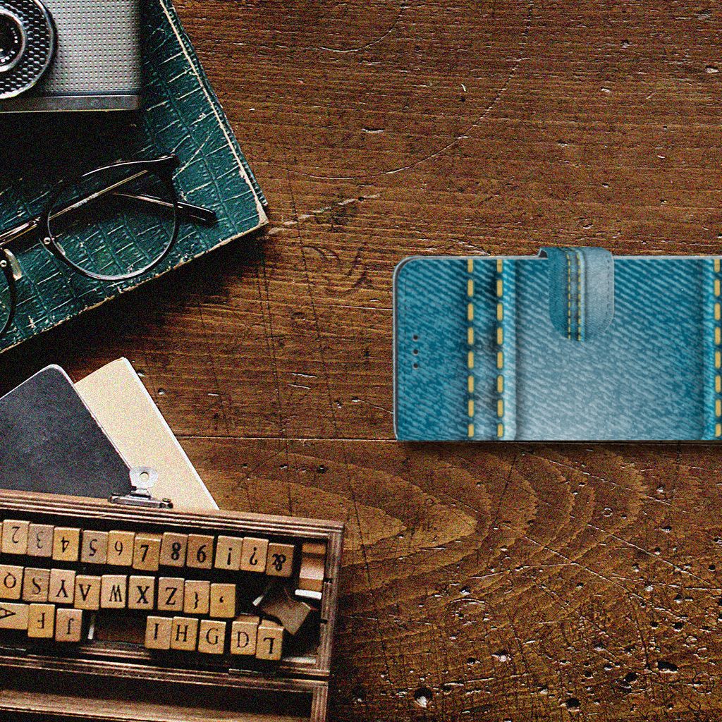 Xiaomi Mi 9 SE Wallet Case met Pasjes Jeans