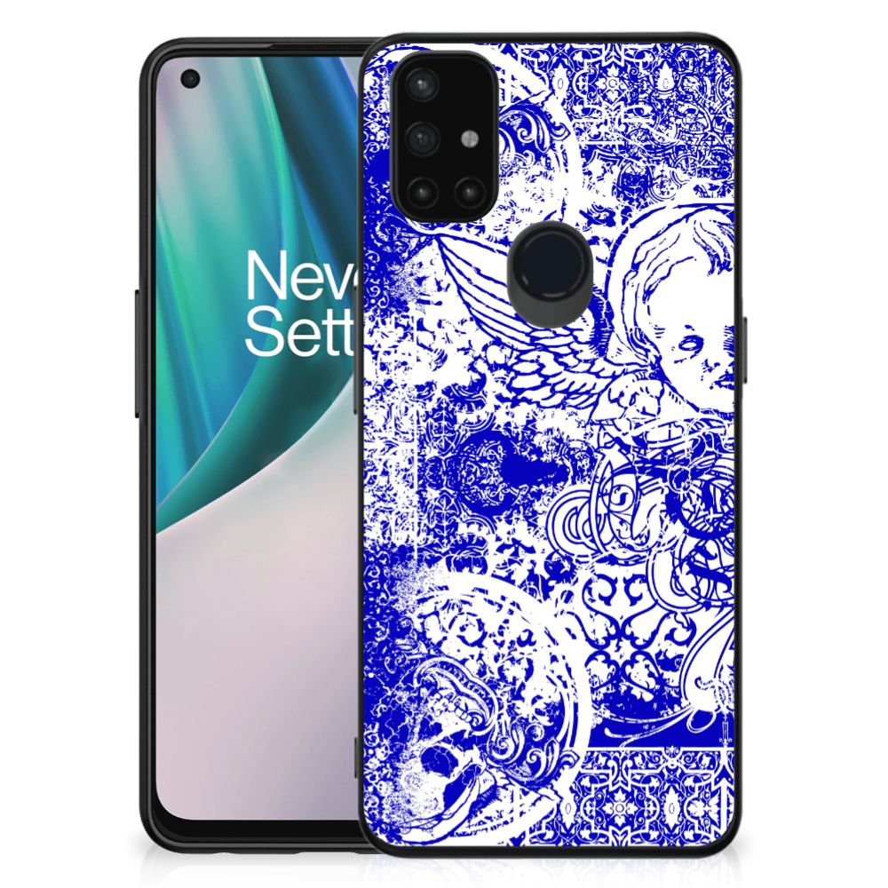 Telefoonhoesje OnePlus Nord N10 5G Angel Skull Blauw