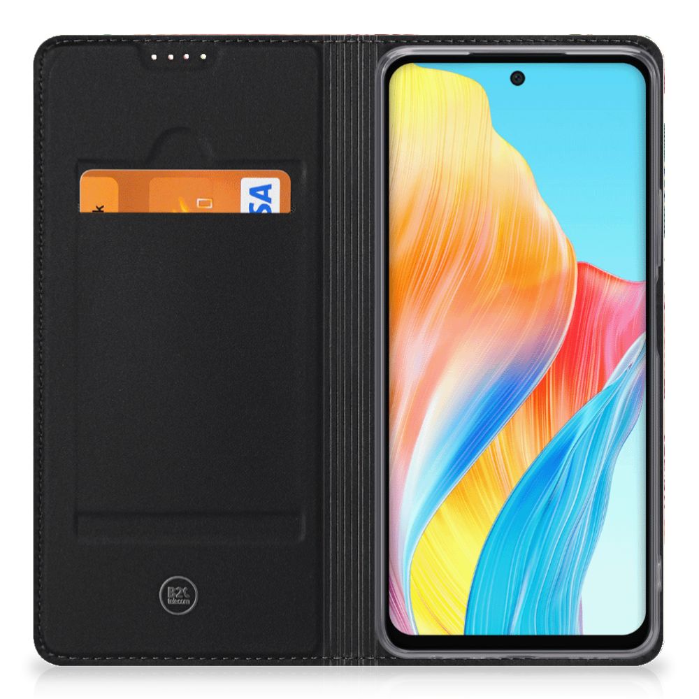 Hoesje maken voor OPPO A58 4G Pink Peacock