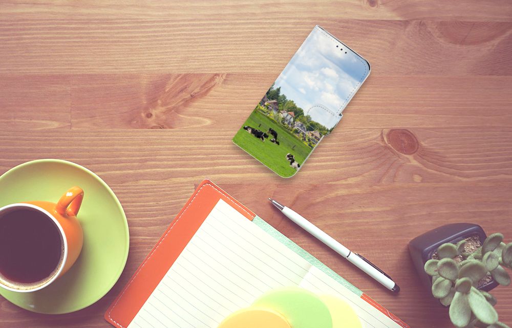 Samsung Galaxy A20e Telefoonhoesje met Pasjes Koeien