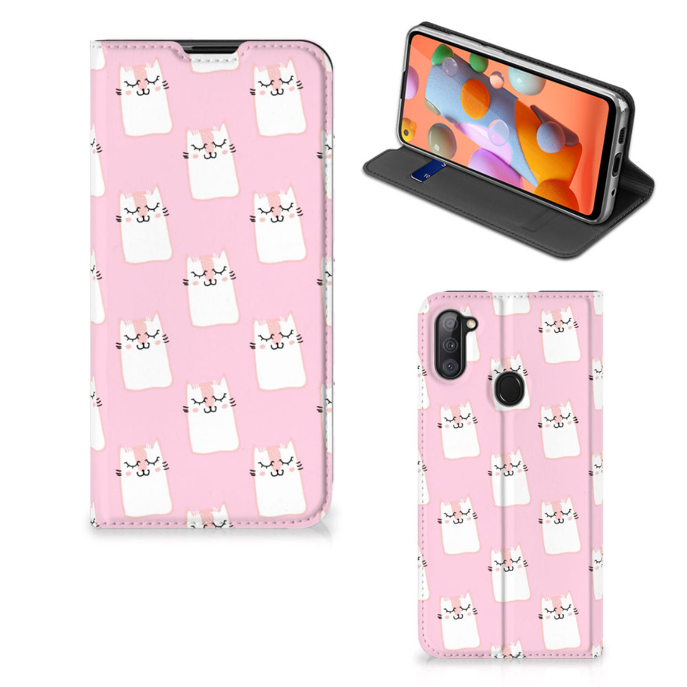 Samsung Galaxy M11 | A11 Hoesje maken Sleeping Cats