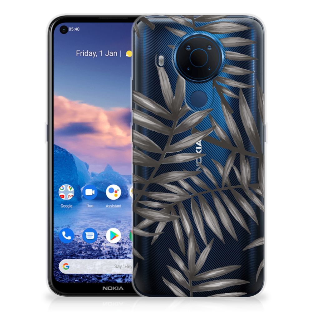 Nokia 5.4 TPU Case Leaves Grey