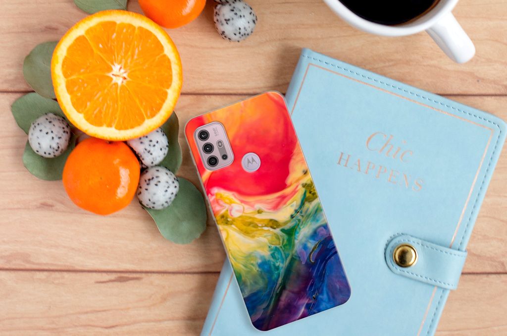 Hoesje maken Motorola Moto G30 | G10 Watercolor Dark B2C Telecom