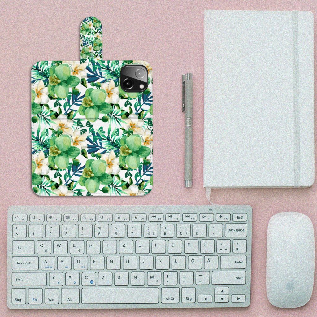 iPhone 13 Mini Hoesje Orchidee Groen