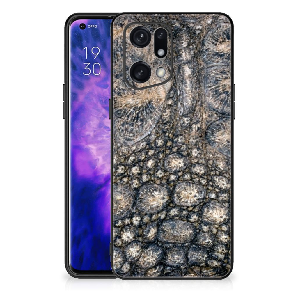 OPPO Find X5 Pro Dierenprint Telefoonhoesje Krokodillenprint B2C Telecom