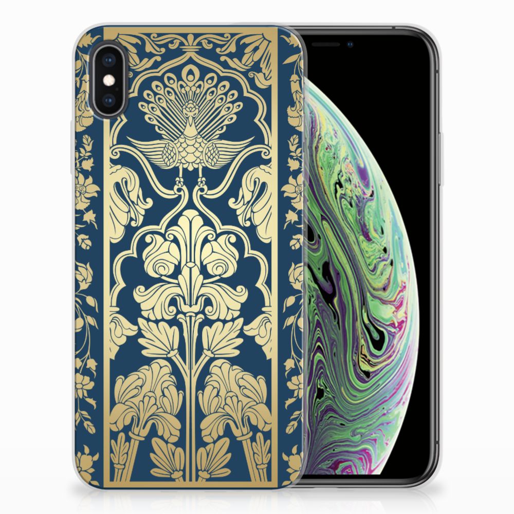 Apple iPhone Xs Max TPU Case Beige Flowers