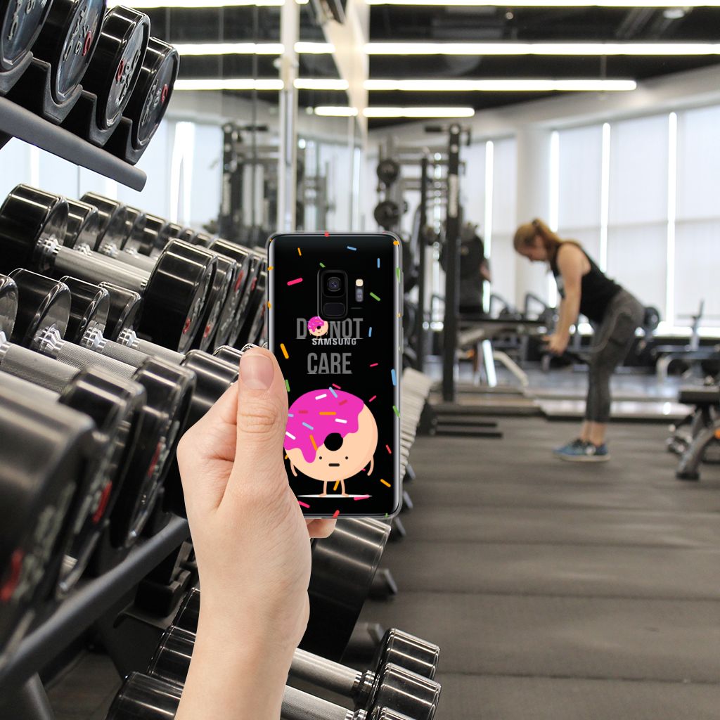Samsung Galaxy S9 Siliconen Case Donut Roze