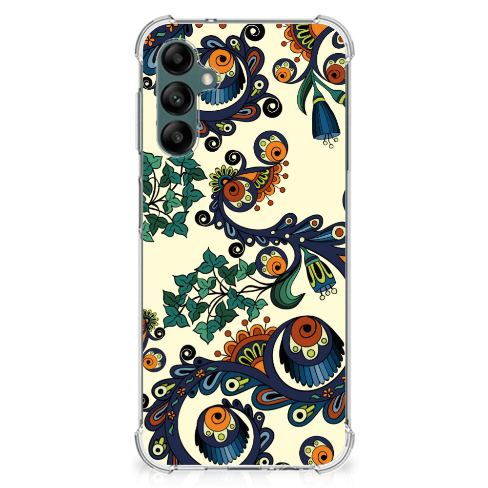 Anti Shock Case Samsung Galaxy A14 5G/4G Barok Flower design showcasing intricate patterns and vibrant colors.