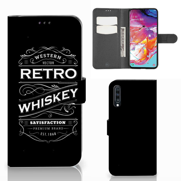 Samsung Galaxy A70 Book Cover Whiskey