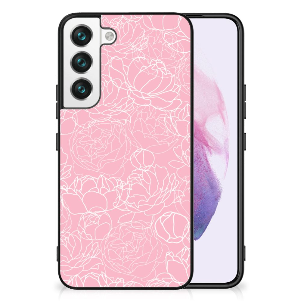 Samsung Galaxy S22 Bloemen Hoesje White Flowers