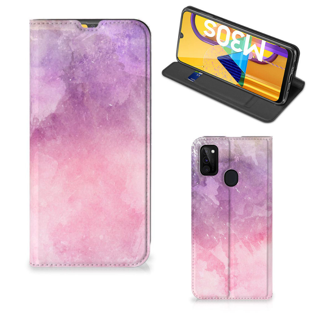 Bookcase Samsung Galaxy M30s | M21 Pink Purple Paint - B2C Telecom