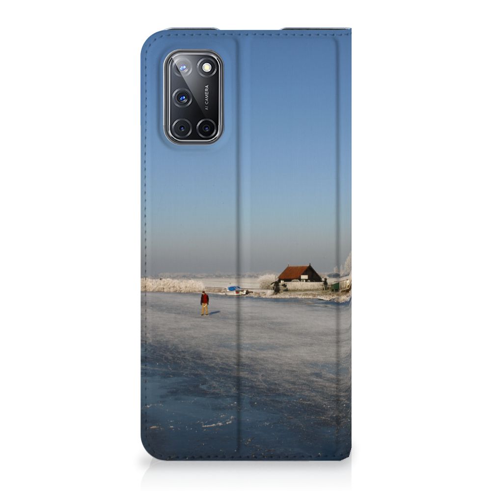 OPPO A52 | A72 Book Cover Schaatsers - B2C Telecom