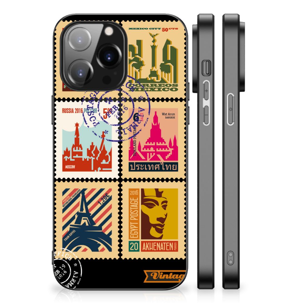 iPhone 14 Pro Max TPU Backcover Postzegels