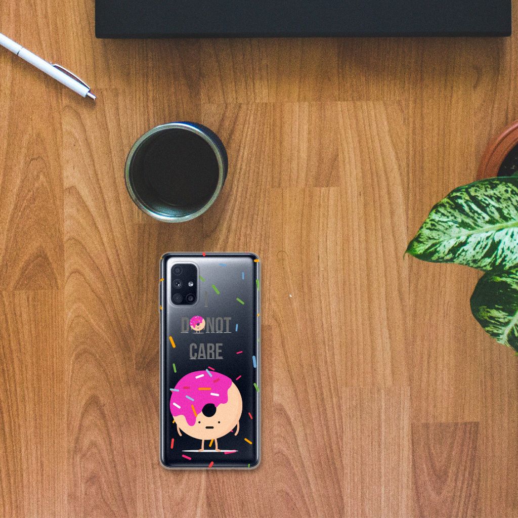 Samsung Galaxy M51 Siliconen Case Donut Roze B2C Telecom