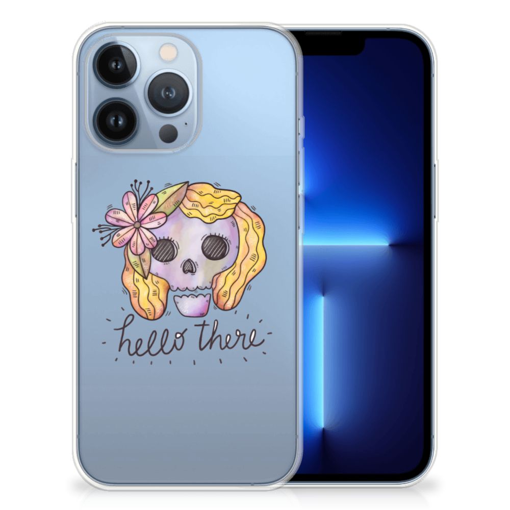 Silicone Back Case Apple iPhone 13 Pro Boho Skull B2C Telecom