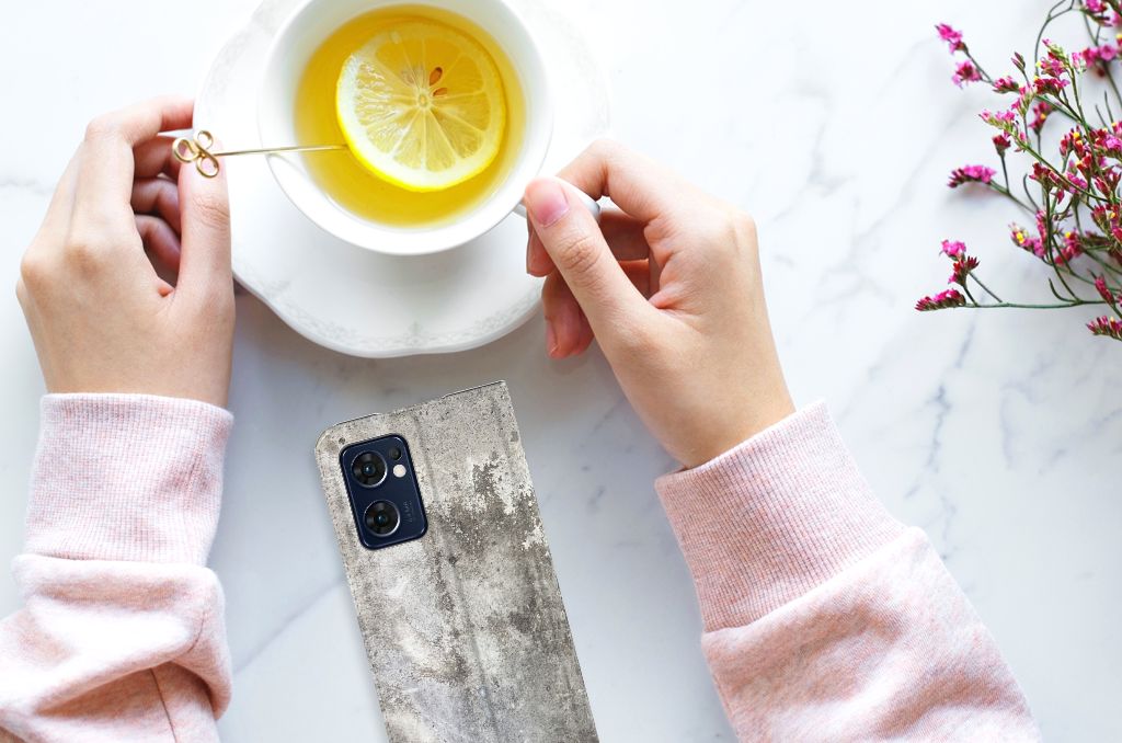 OPPO Find X5 Lite | Reno7 5G Standcase Beton Print - B2C Telecom
