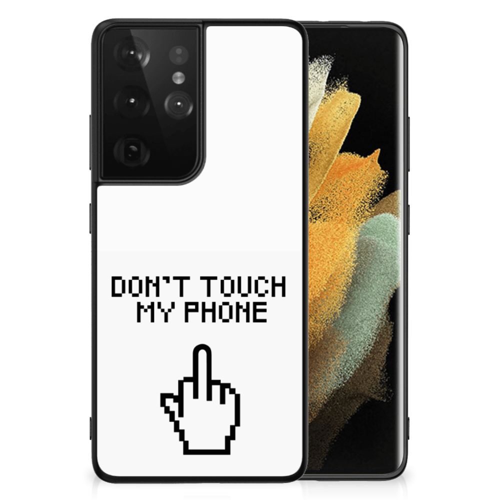 Samsung Galaxy S21 Ultra Telefoon Hoesje Finger Don't Touch My Phone B2C Telecom