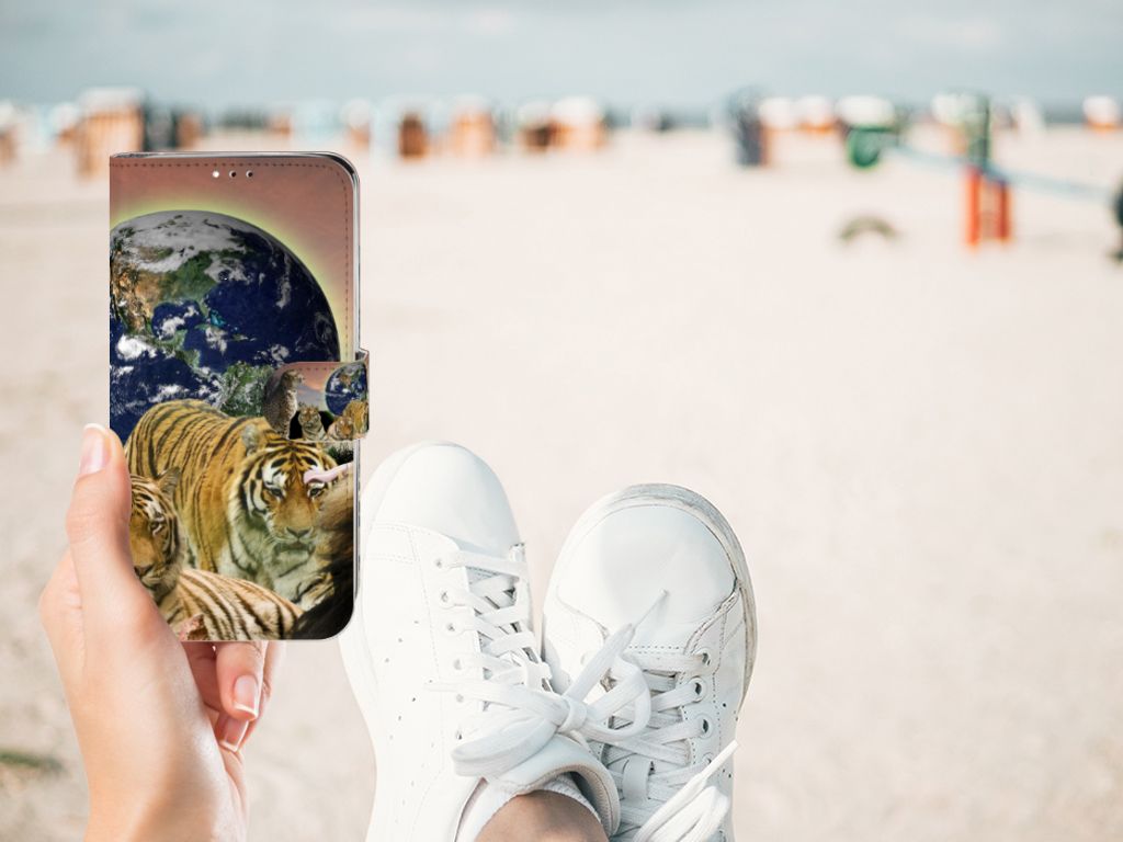 Motorola Moto G7 | G7 Plus Telefoonhoesje met Pasjes Roofdieren