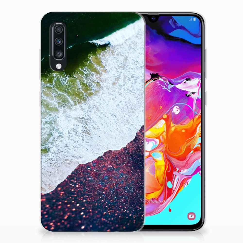 Samsung Galaxy A70 TPU Hoesje Sea in Space