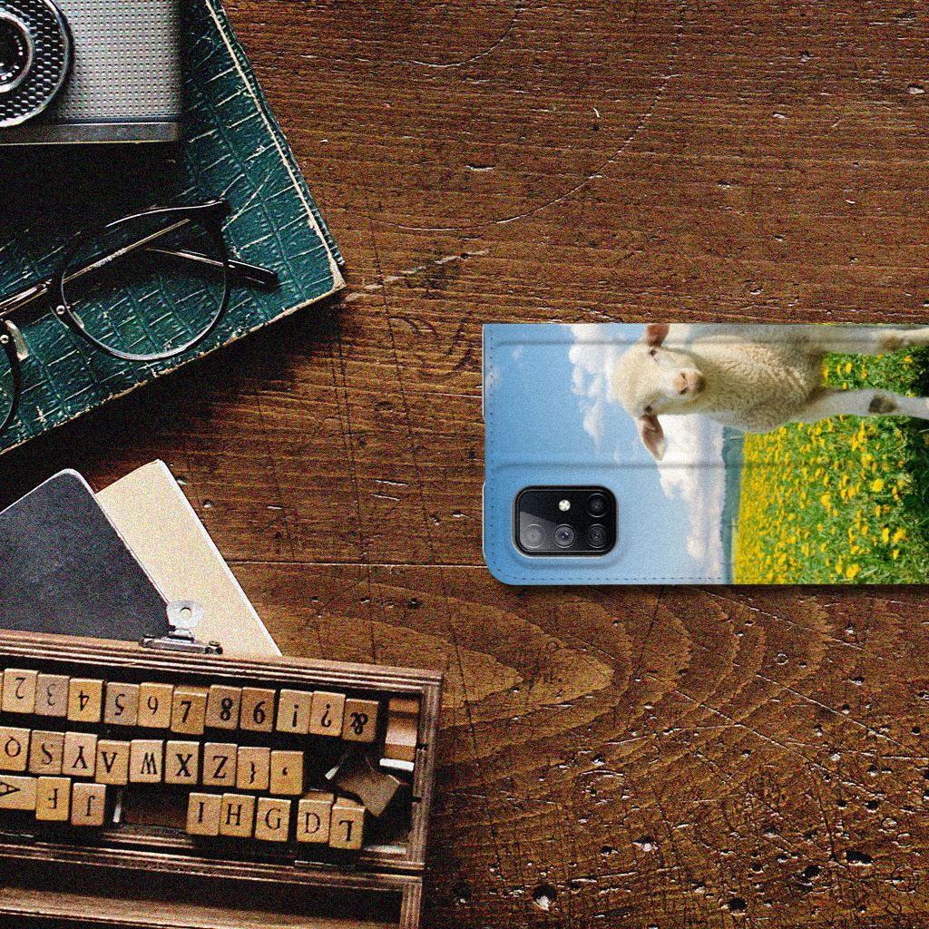 Samsung Galaxy M51 Hoesje maken Schaap en Lammetje - B2C Telecom