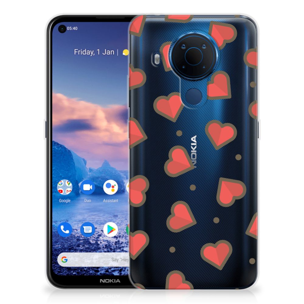 Nokia 5.4 TPU bumper Hearts