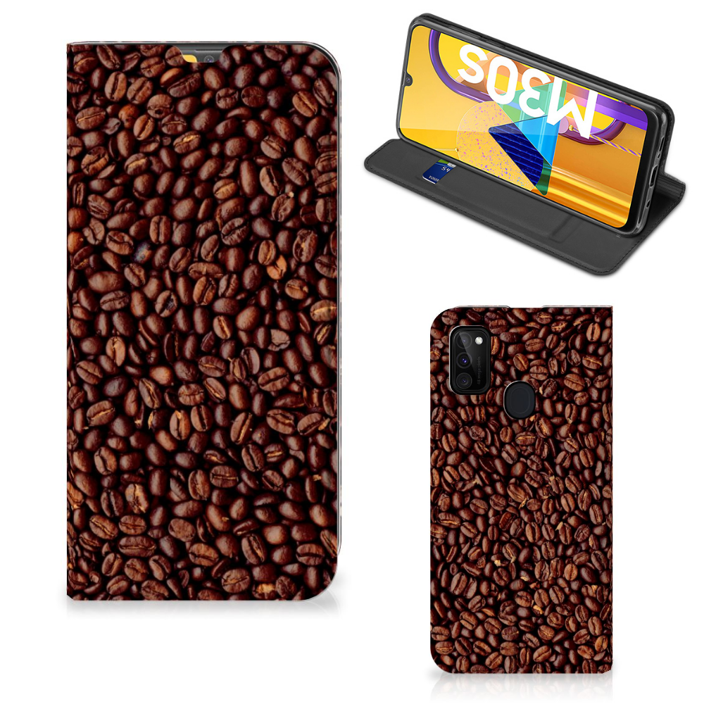 Samsung Galaxy M30s | M21 Flip Style Cover Koffiebonen - B2C Telecom