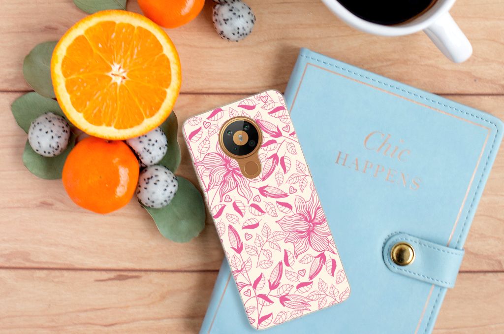 Nokia 5.3 TPU Case Pink Flowers B2C Telecom