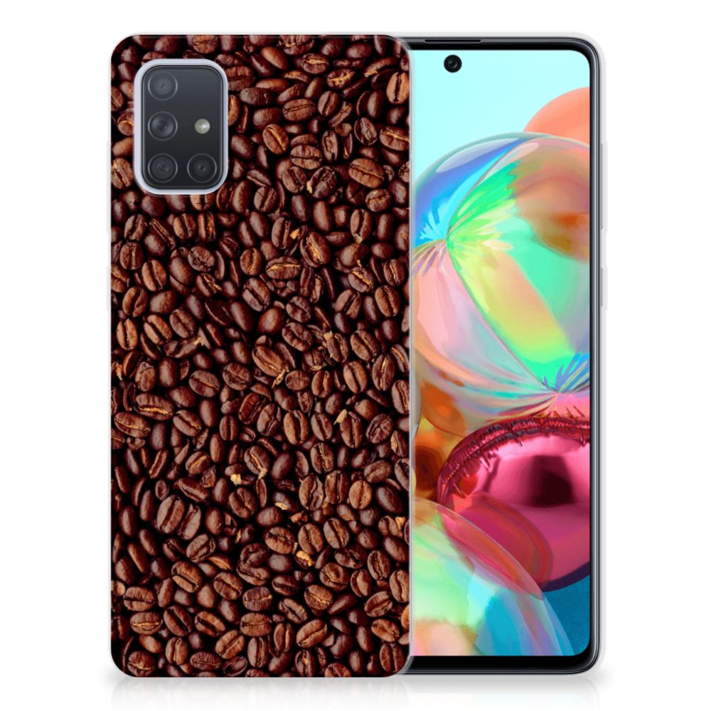 Samsung Galaxy A71 Siliconen Case Koffiebonen B2C Telecom