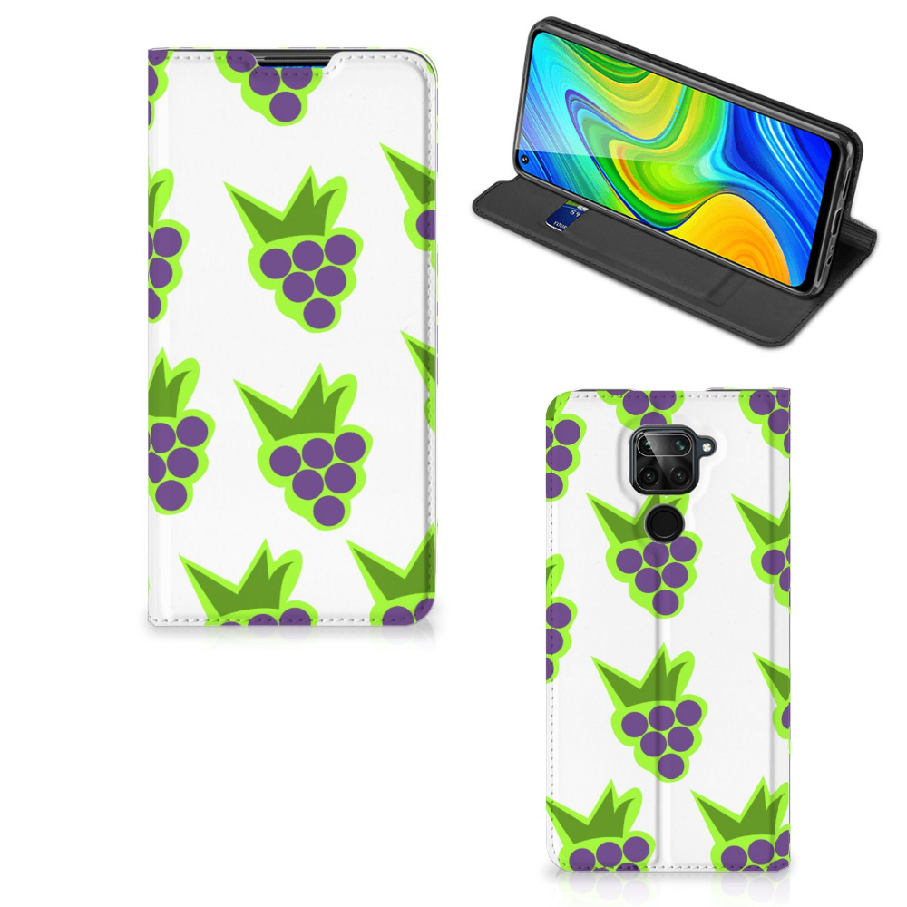 Xiaomi Redmi Note 9 Flip Style Cover Druiven - B2C Telecom