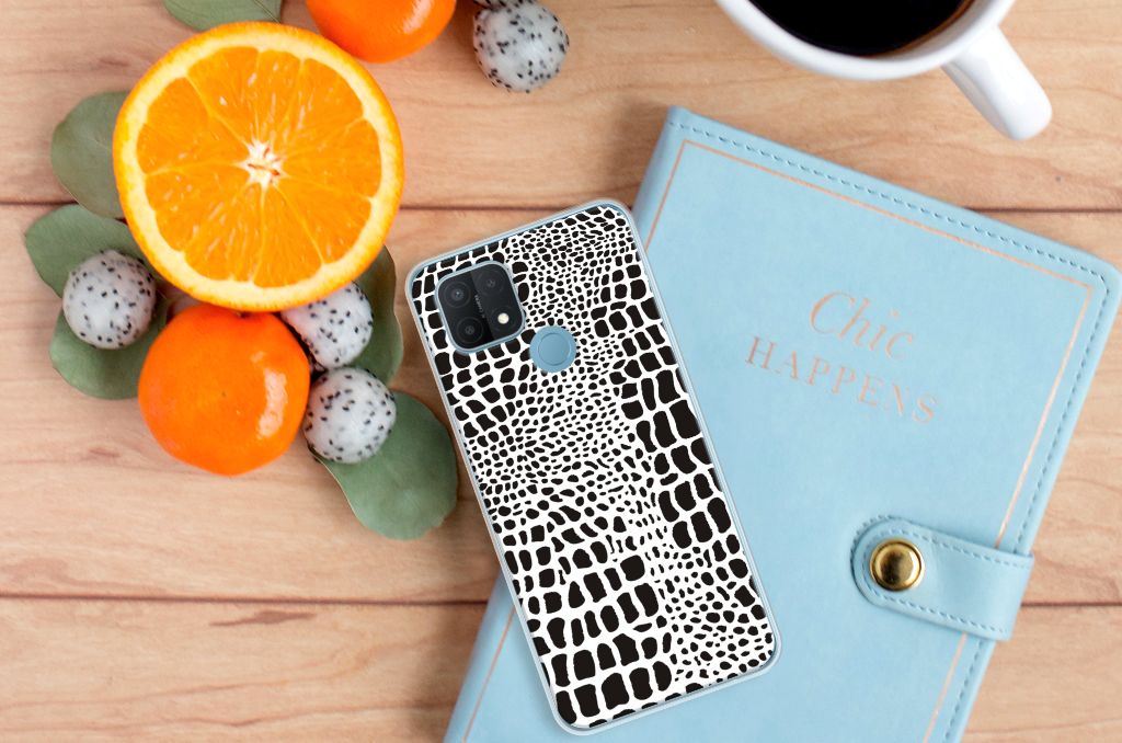OPPO A15 TPU Hoesje Slangenprint B2C Telecom