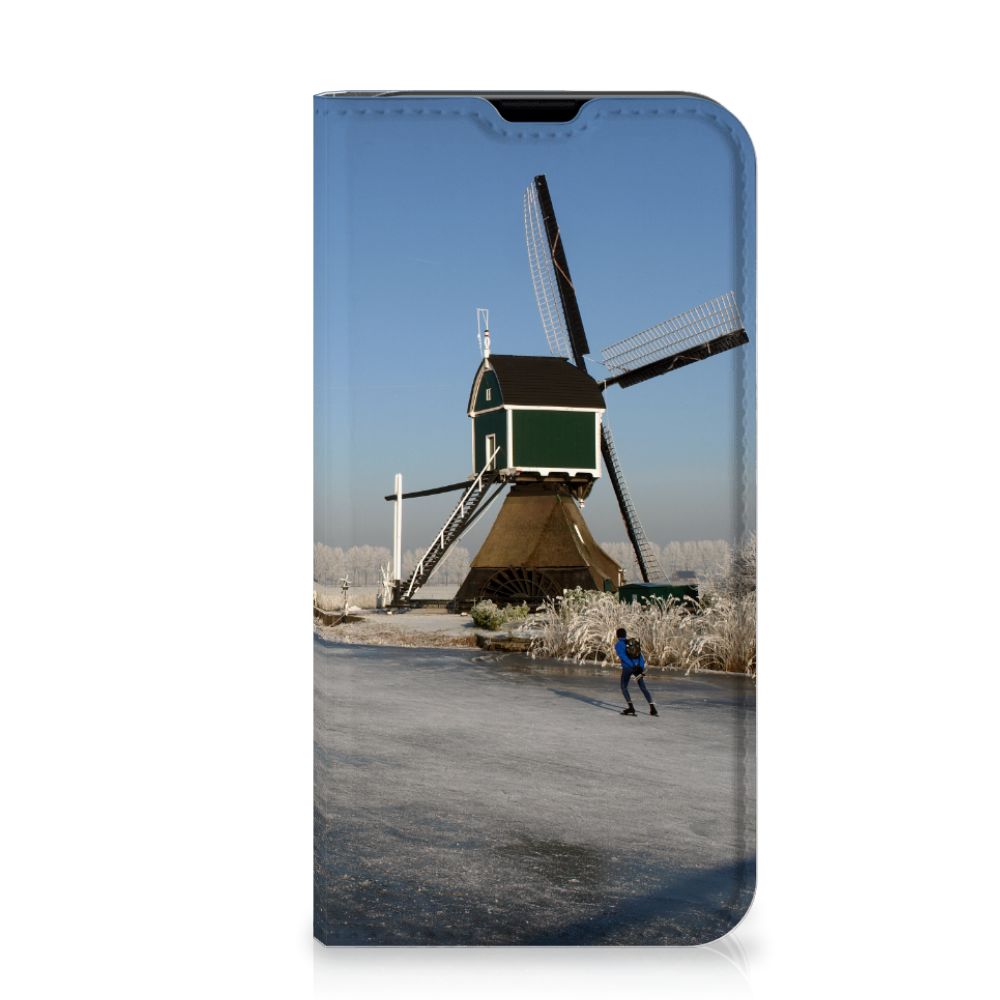 iPhone 13 Mini Book Cover Schaatsers - B2C Telecom