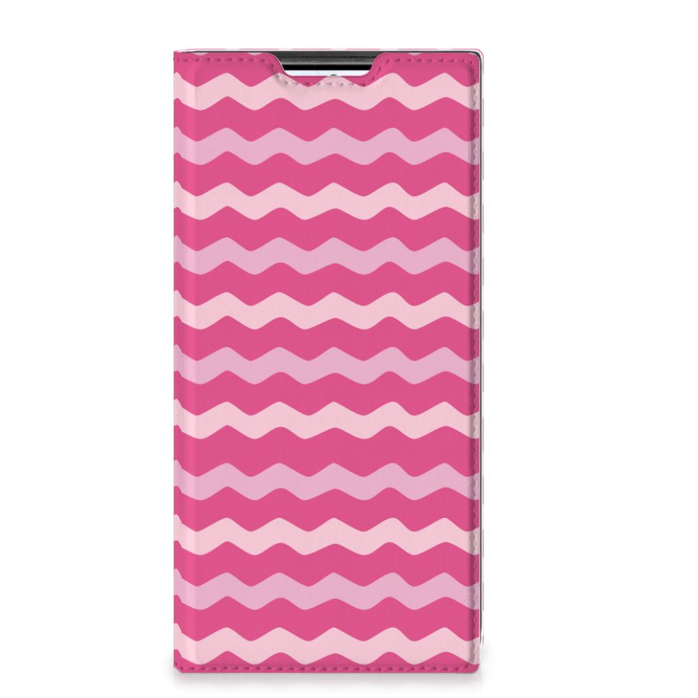 Samsung Galaxy S22 Ultra Hoesje met Magneet Waves Pink - B2C Telecom
